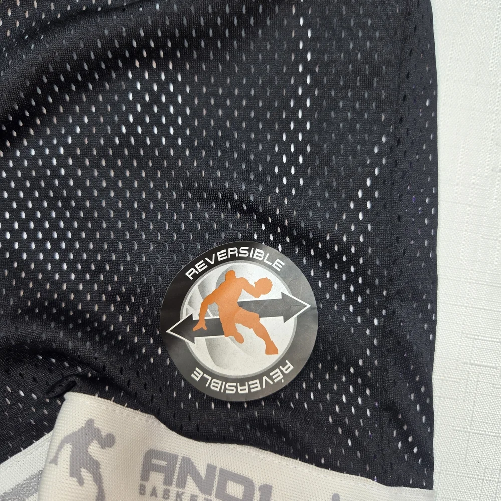 AND1 Kids Black and Purple Athletic Shorts